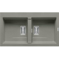 Ένθετος Νεροχύτης, Pyragranite Kartesio 2B Industrial Grey, 86x50cm, Pyramis Ένθετος Νεροχύτης, Pyragranite Kartesio 2B Industrial Grey, 86x50cm, Pyramis